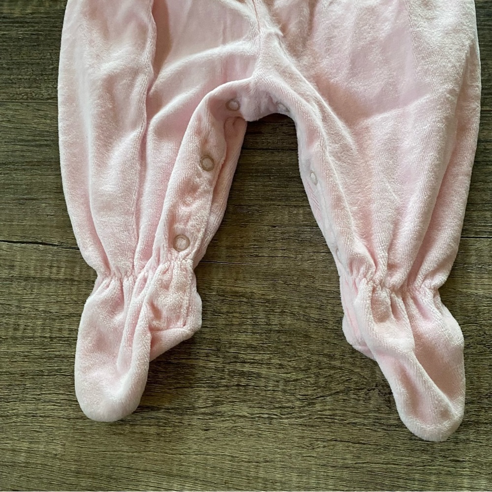 Vintage Carter’s Pink Terri Footie Pajama Sleeper for Baby Girl Size 3 months - Picture 4 of 13
